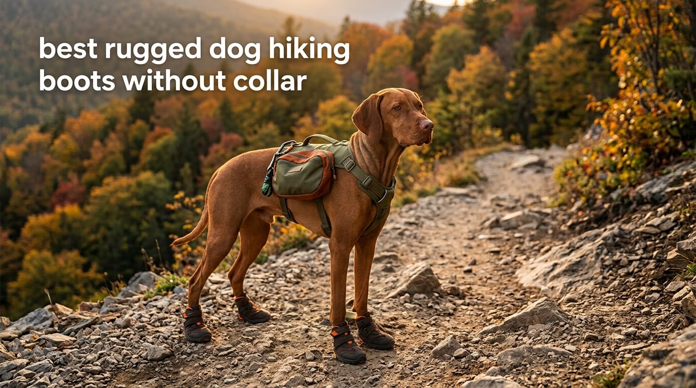 best rugged dog hiking boots without collar