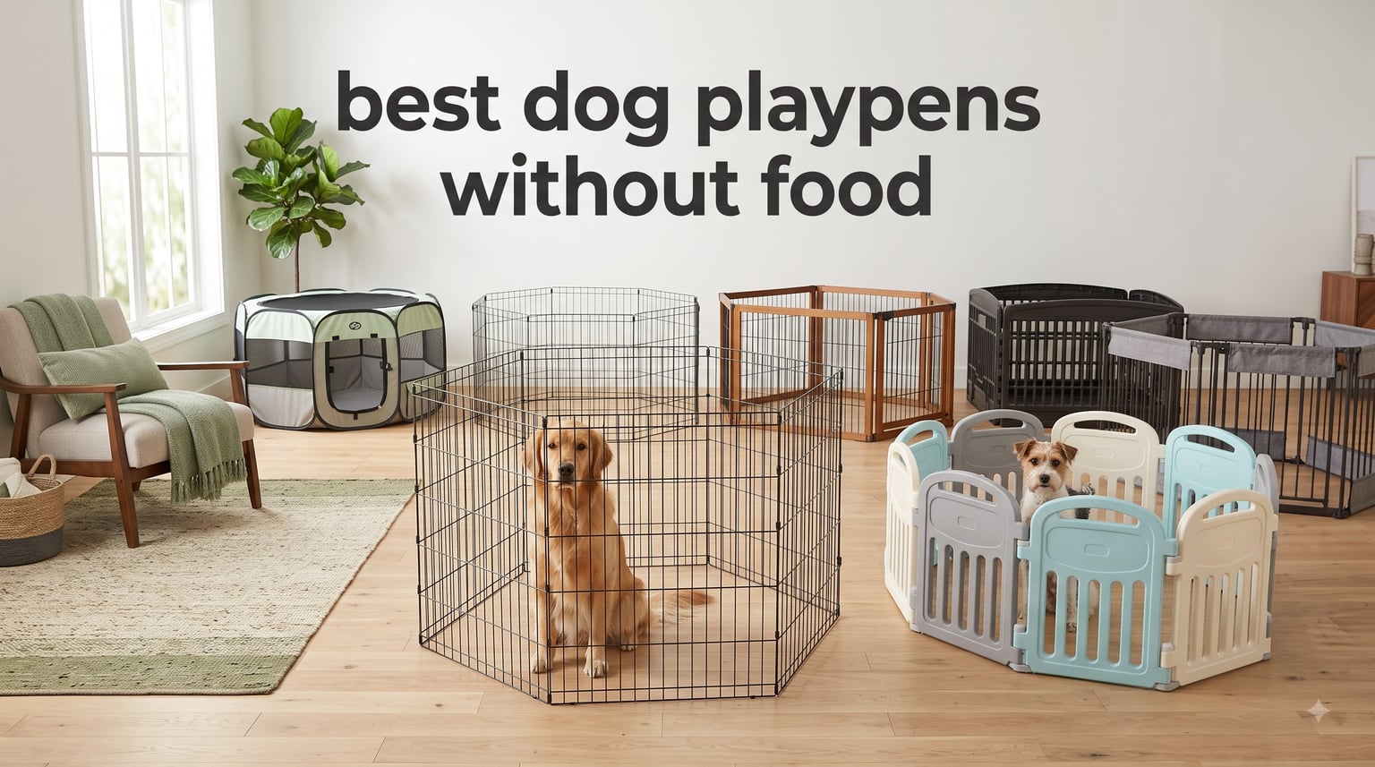 best dog playpens without food