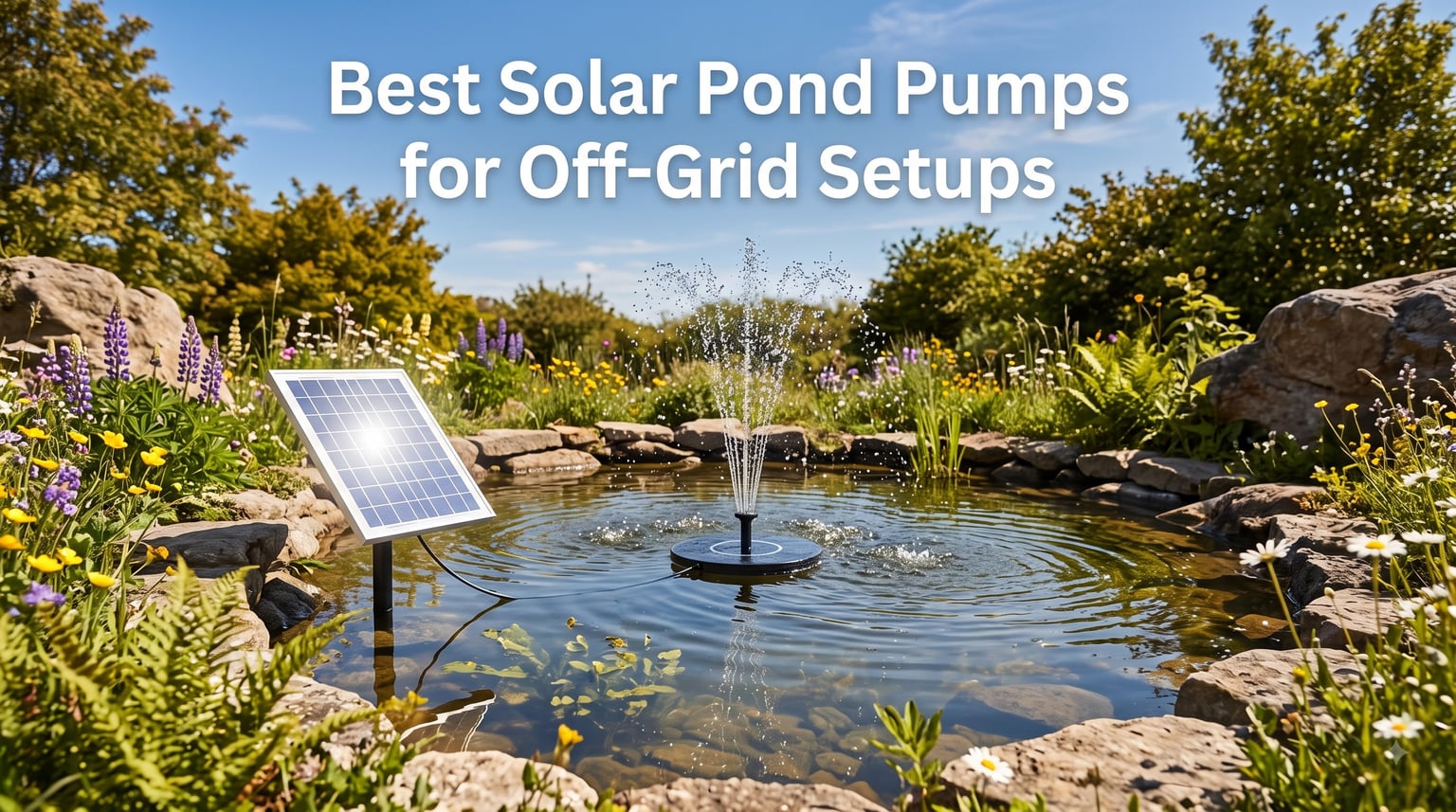 Best Solar Pond Pumps for Off-Grid Setups