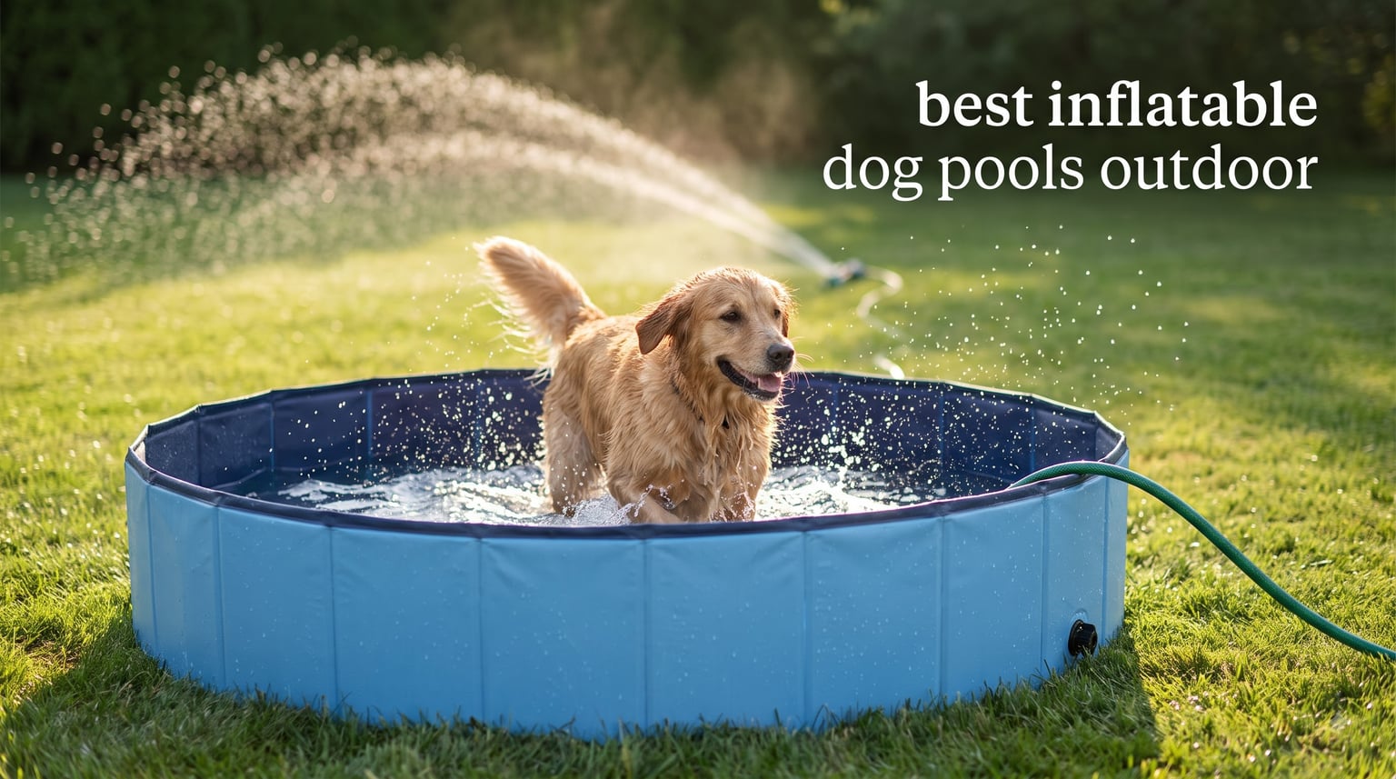best inflatable dog pools outdoor
