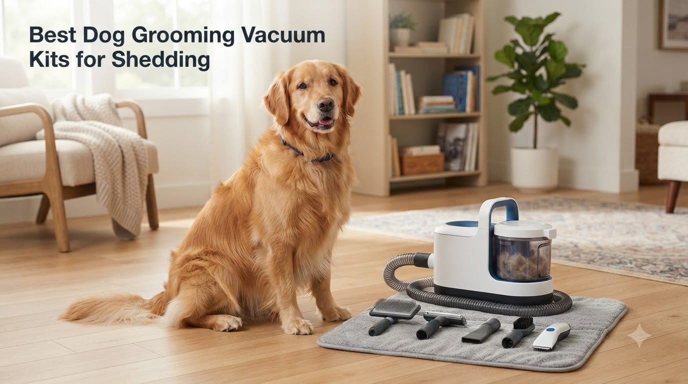 Best Dog Grooming Vacuum Kits for Shedding