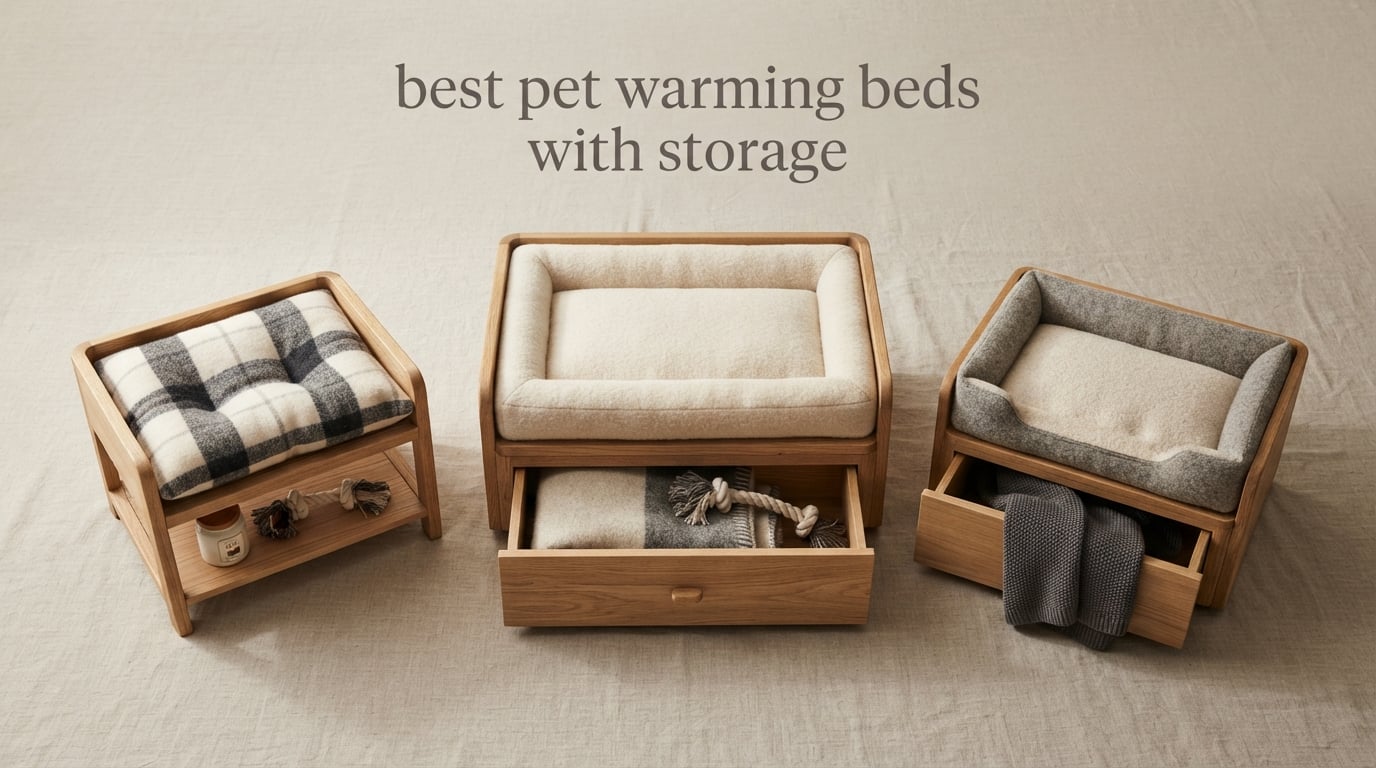 best pet warming beds with storage