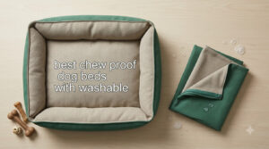 best chew proof dog beds with washable