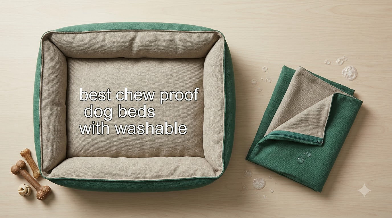 best chew proof dog beds with washable