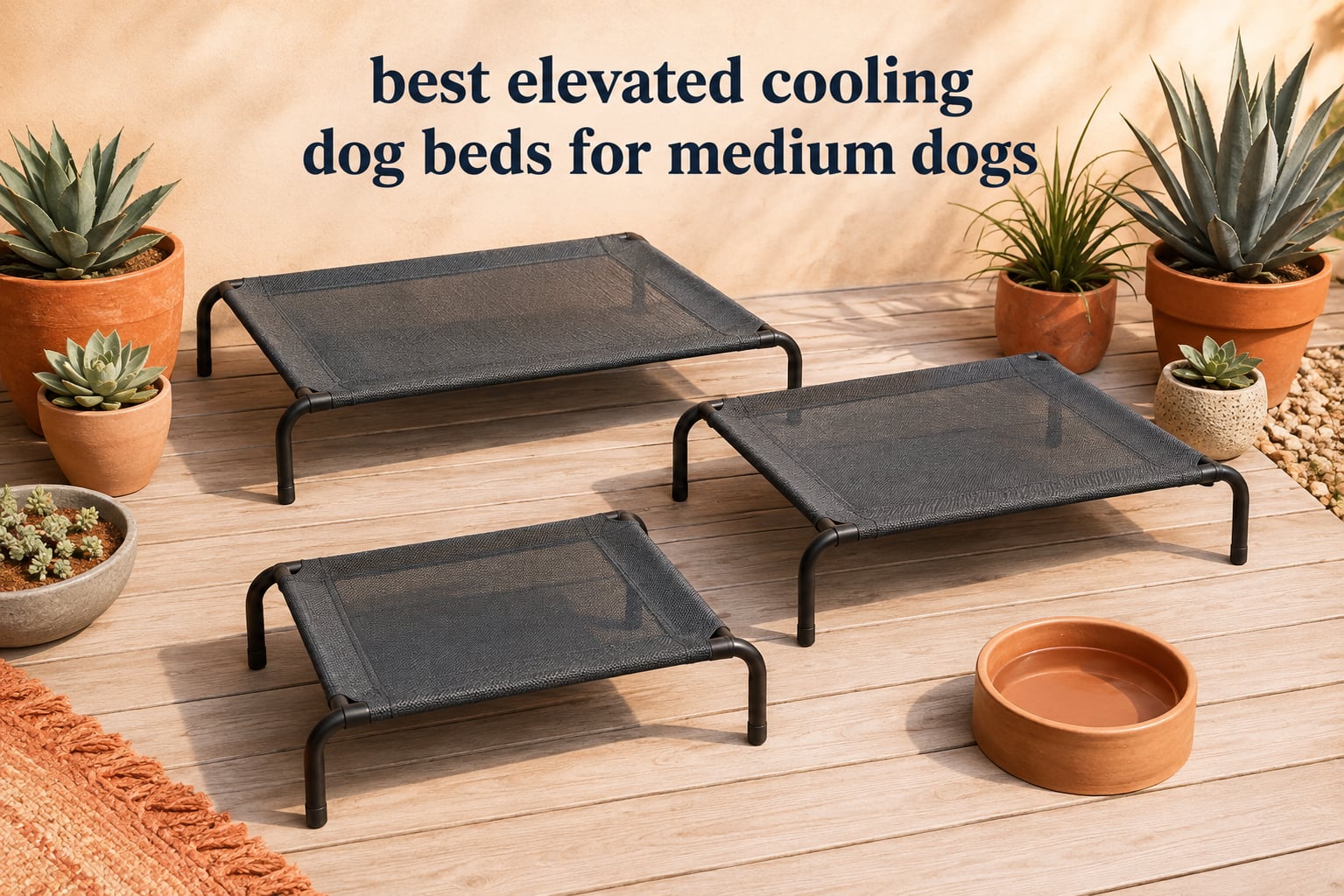best elevated cooling dog beds for medium dogs