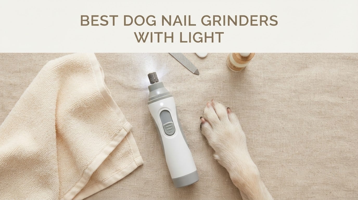 best dog nail grinders with light