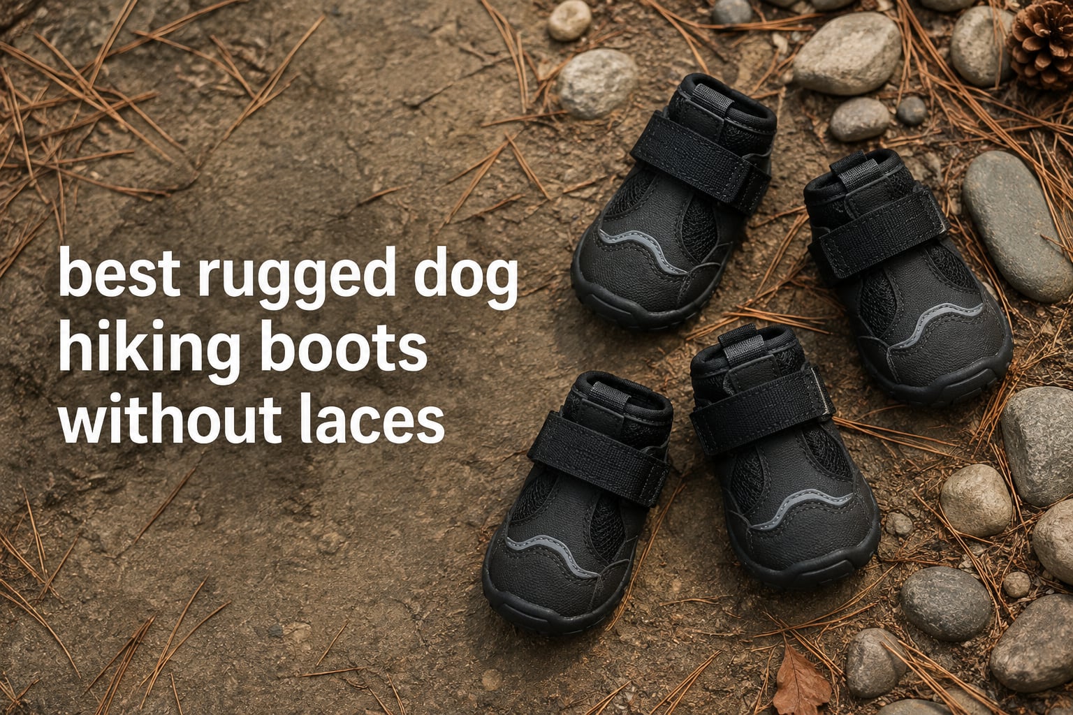 best rugged dog hiking boots without laces