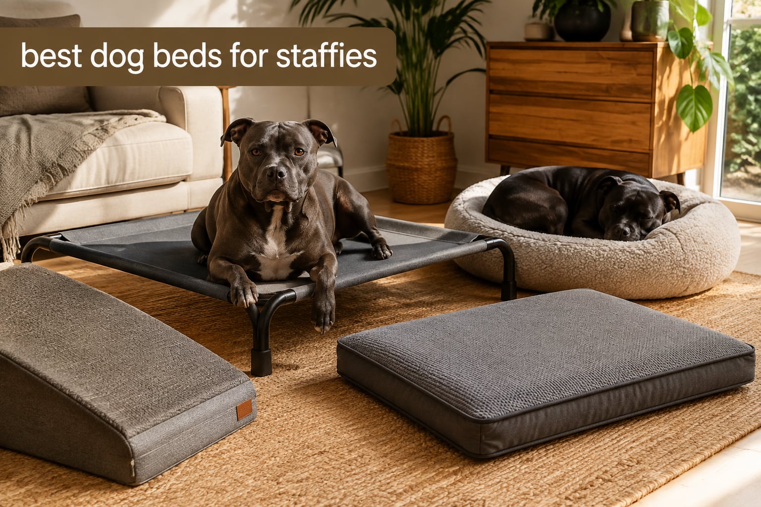best dog beds for staffies