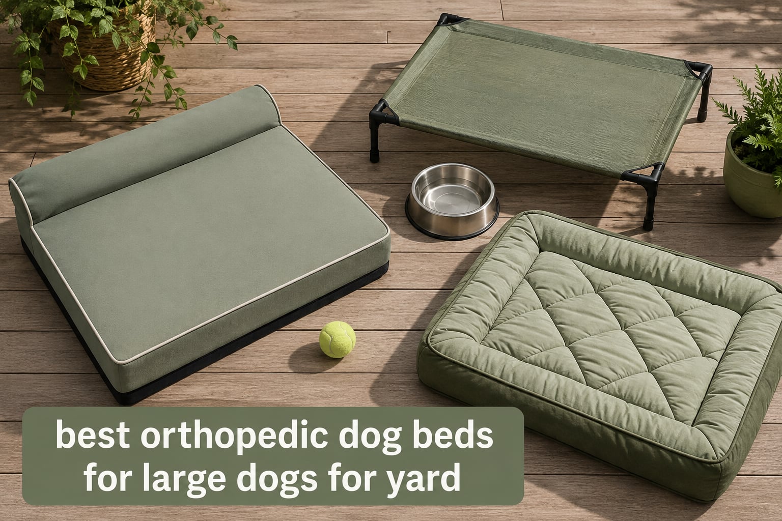 best orthopedic dog beds for large dogs for yard