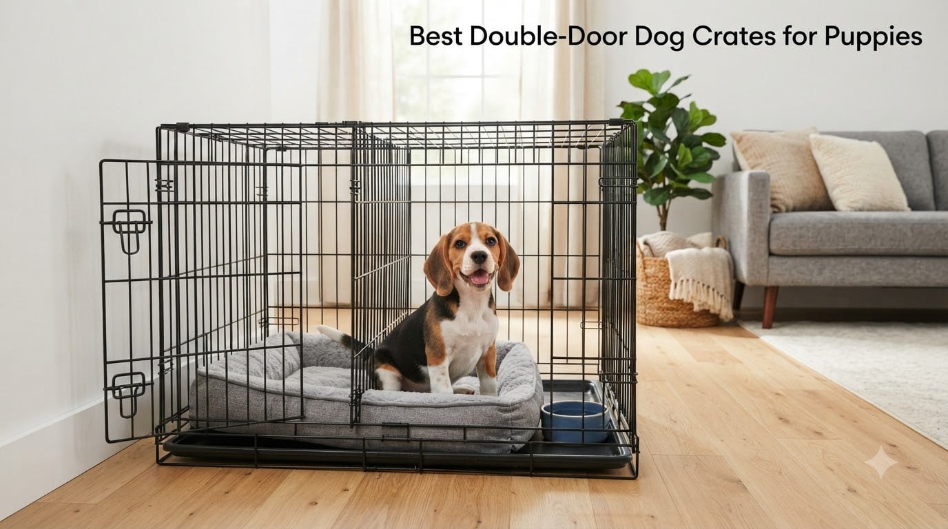 Best Double-Door Dog Crates for Puppies