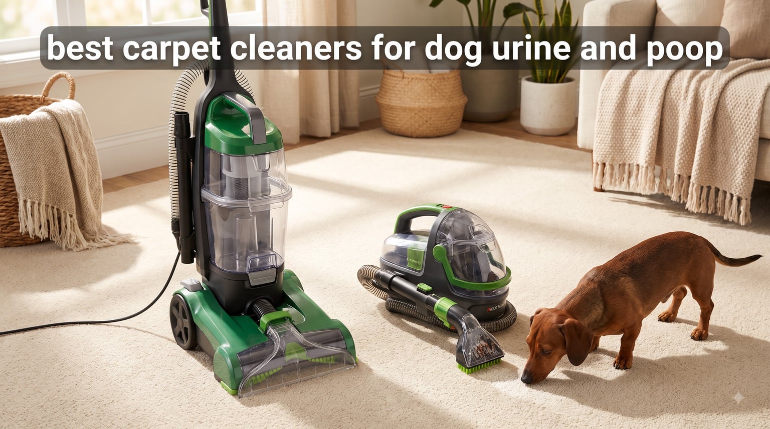 best carpet cleaners for dog urine and poop