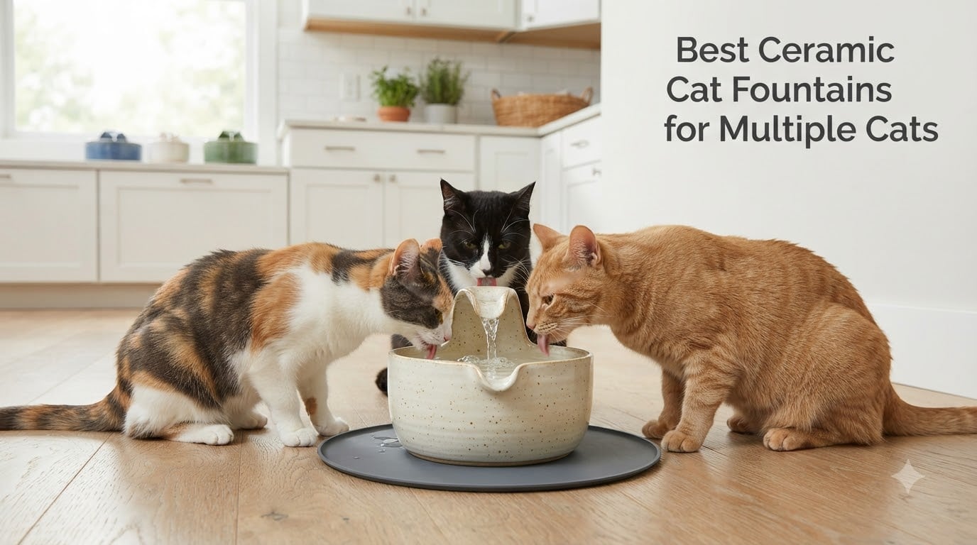 Best Ceramic Cat Fountains for Multiple Cats