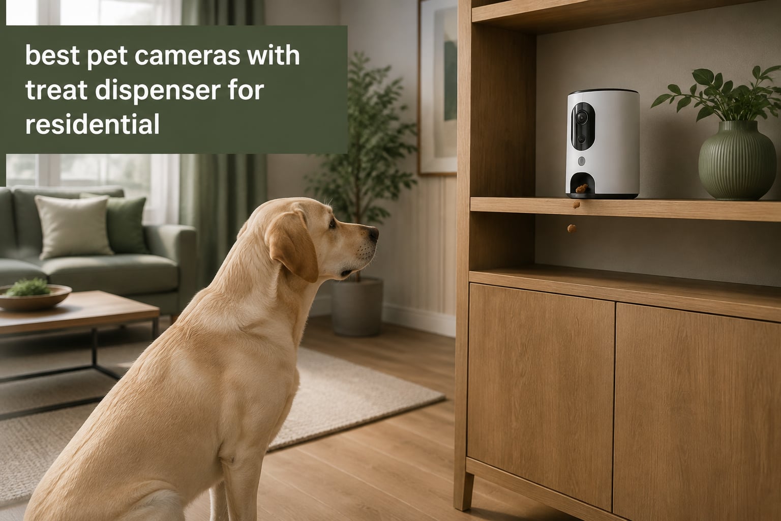 best pet cameras with treat dispenser for residential