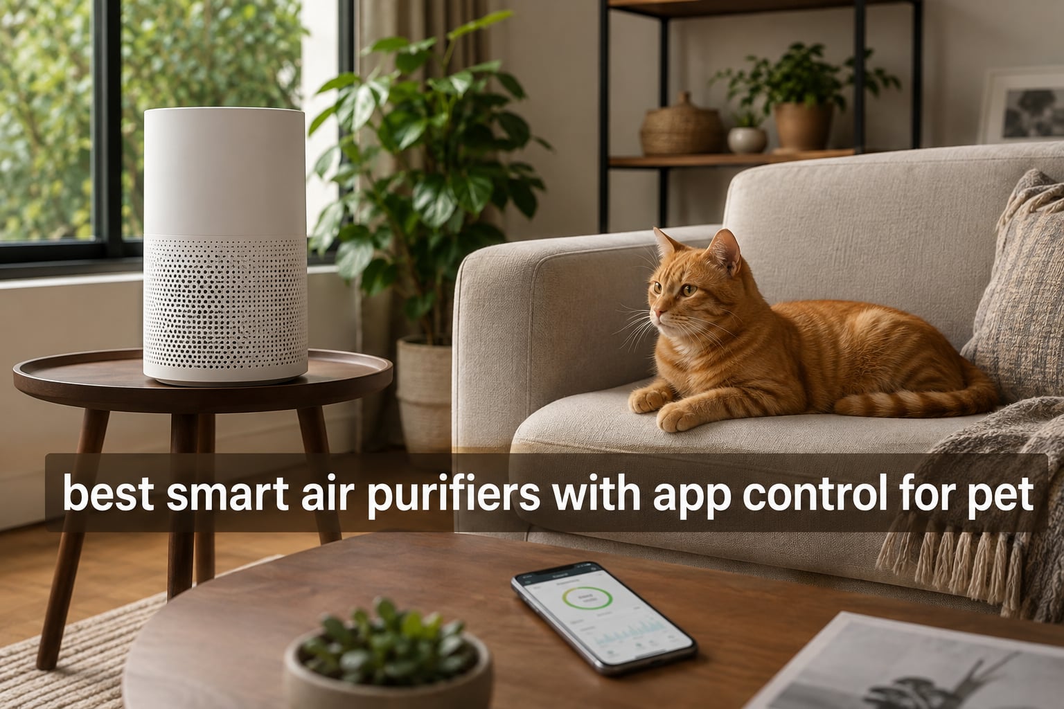 best smart air purifiers with app control for pet