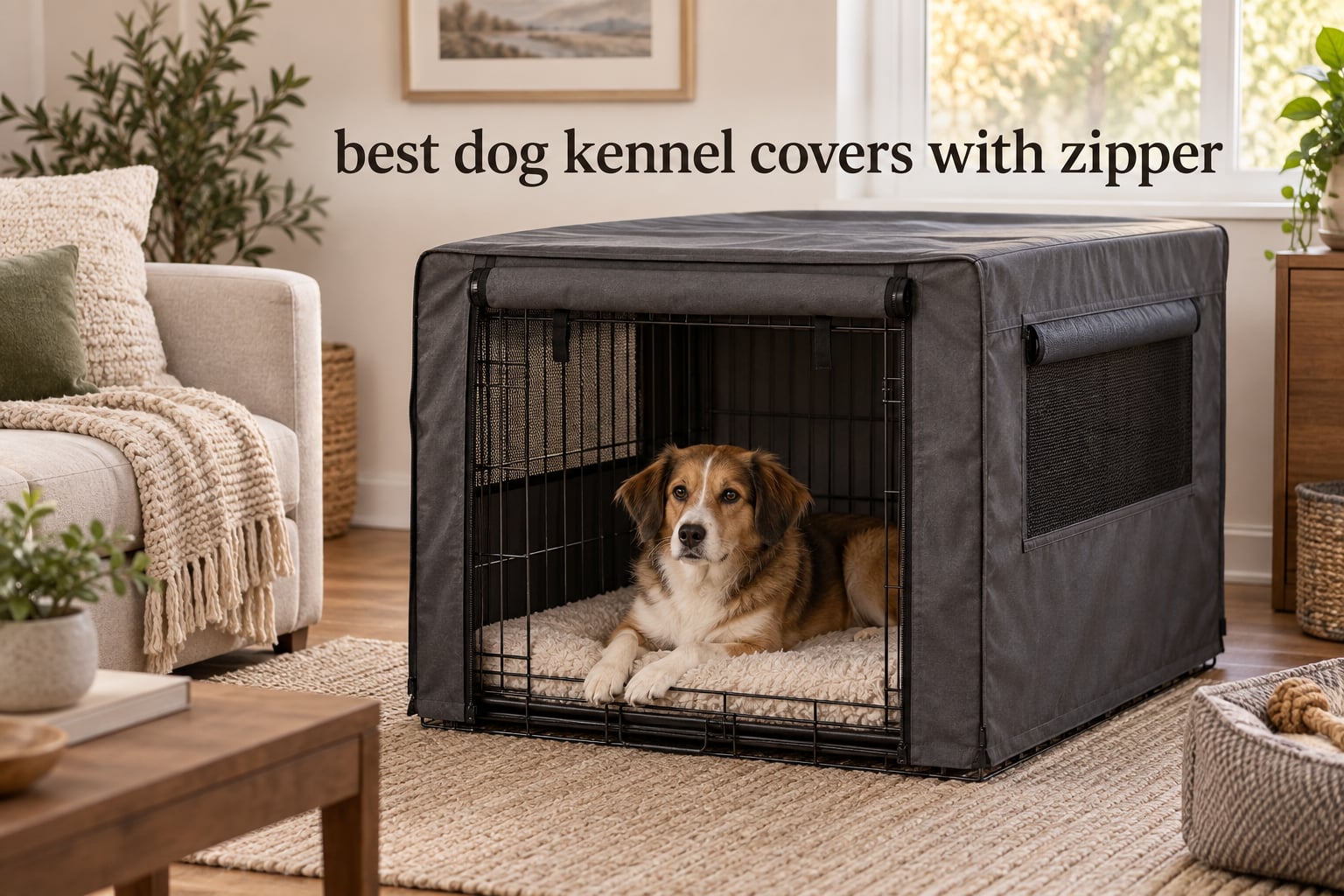 best dog kennel covers with zipper