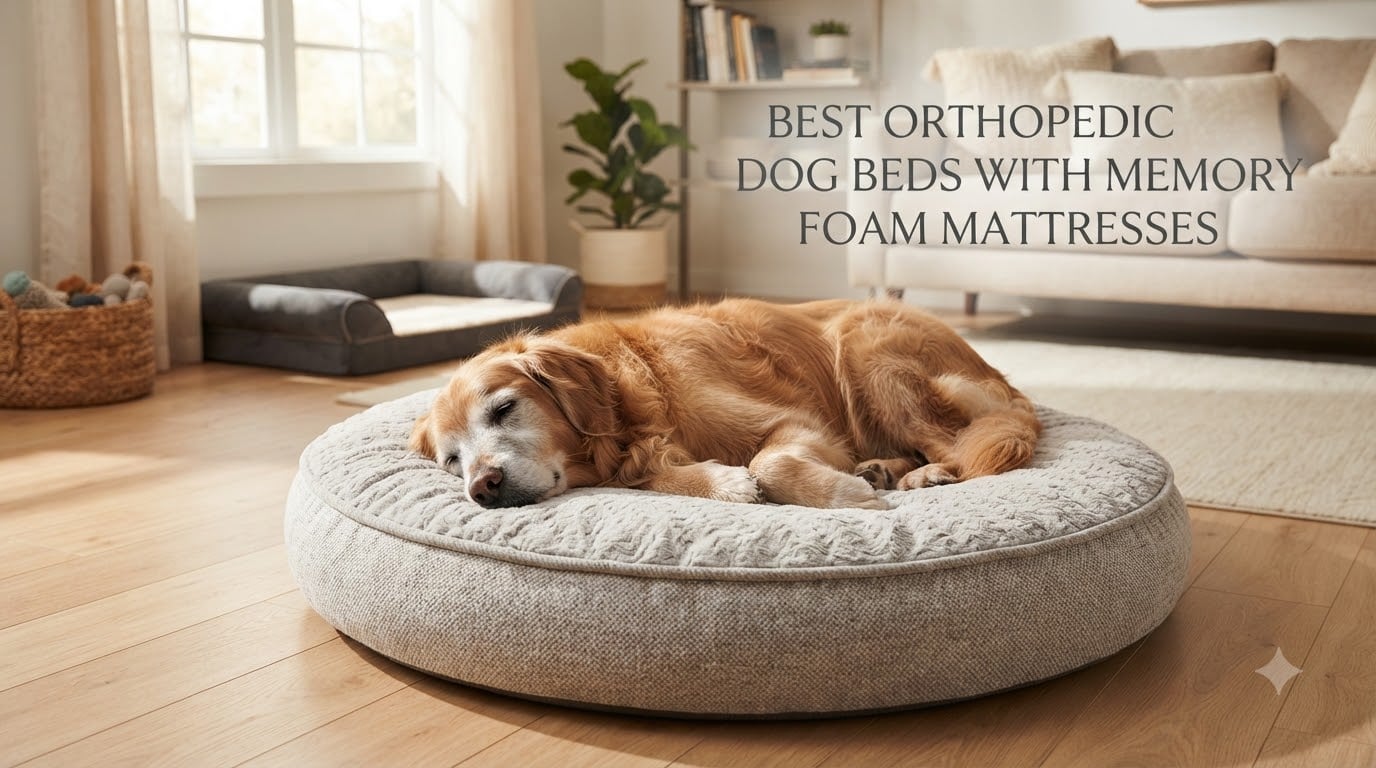 best orthopedic dog beds with memory foam mattresses