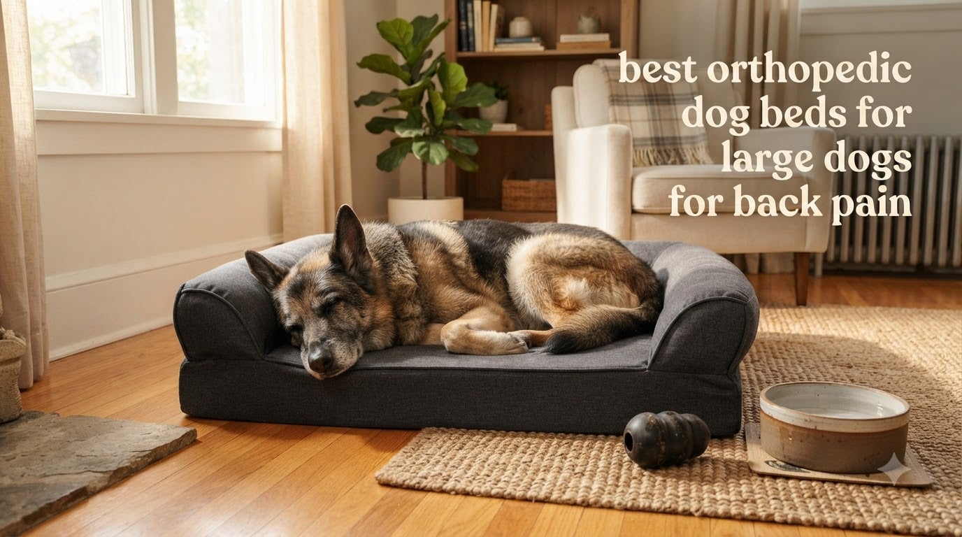 best orthopedic dog beds for large dogs for back pain