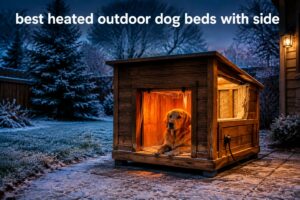 best heated outdoor dog beds with side