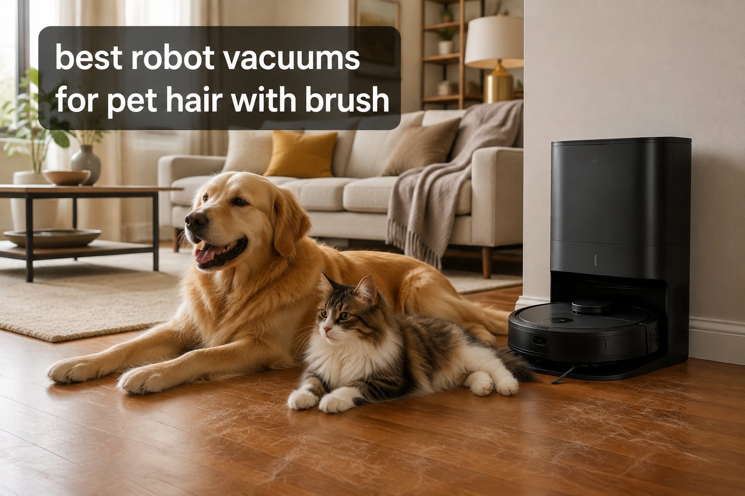 best robot vacuums for pet hair with brush