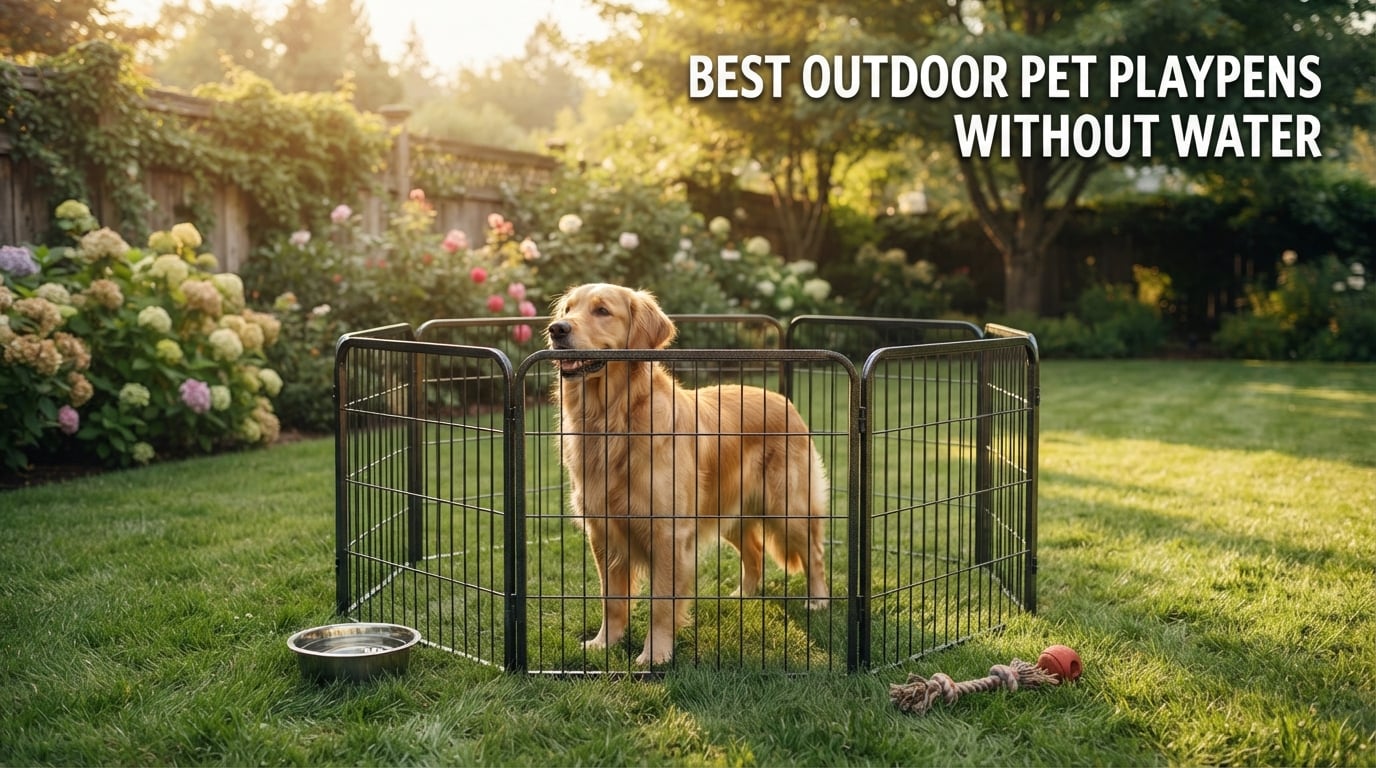 best outdoor pet playpens without water