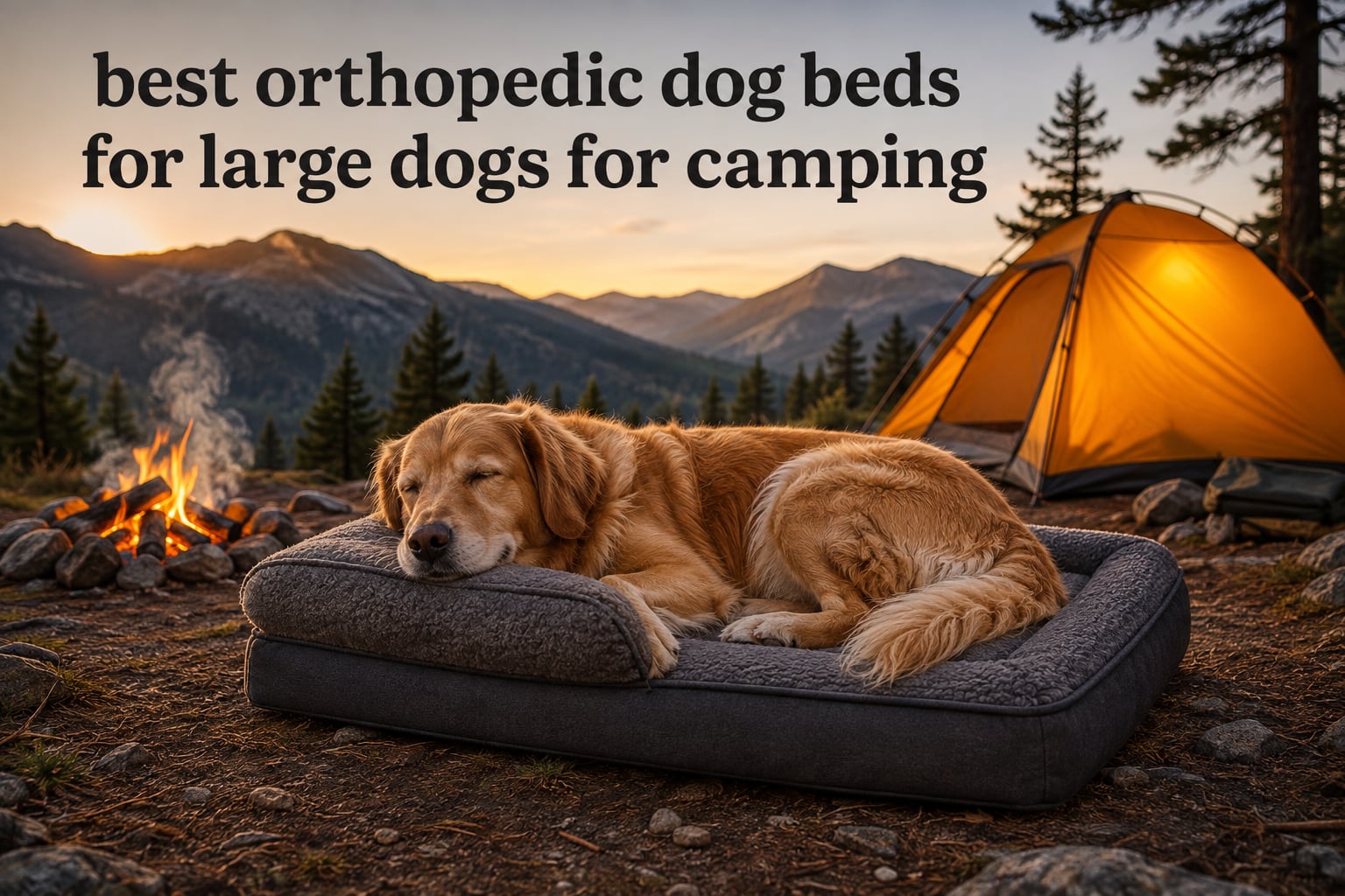 best orthopedic dog beds for large dogs for camping