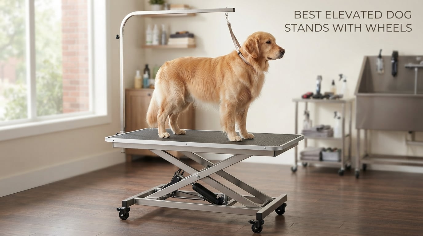 best elevated dog stands with wheels