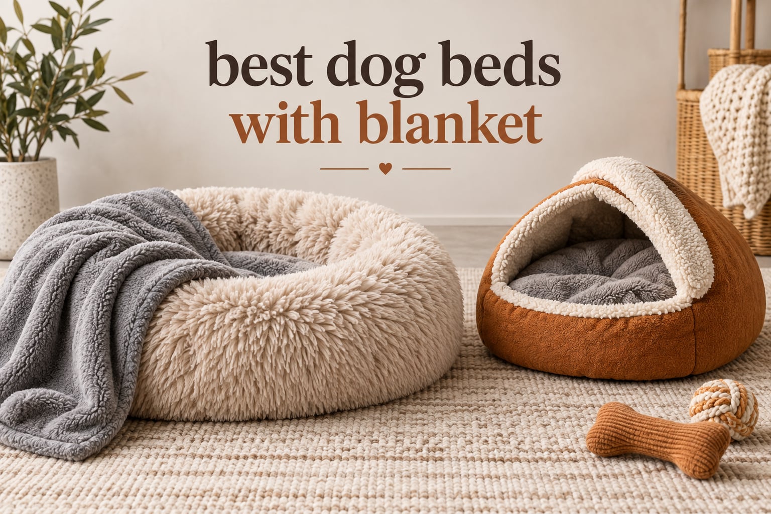 best dog beds with blanket