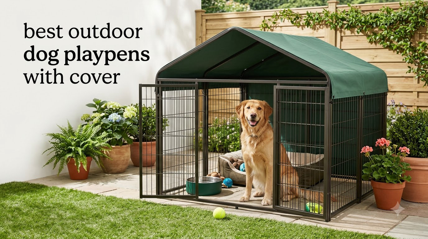 best outdoor dog playpens with cover