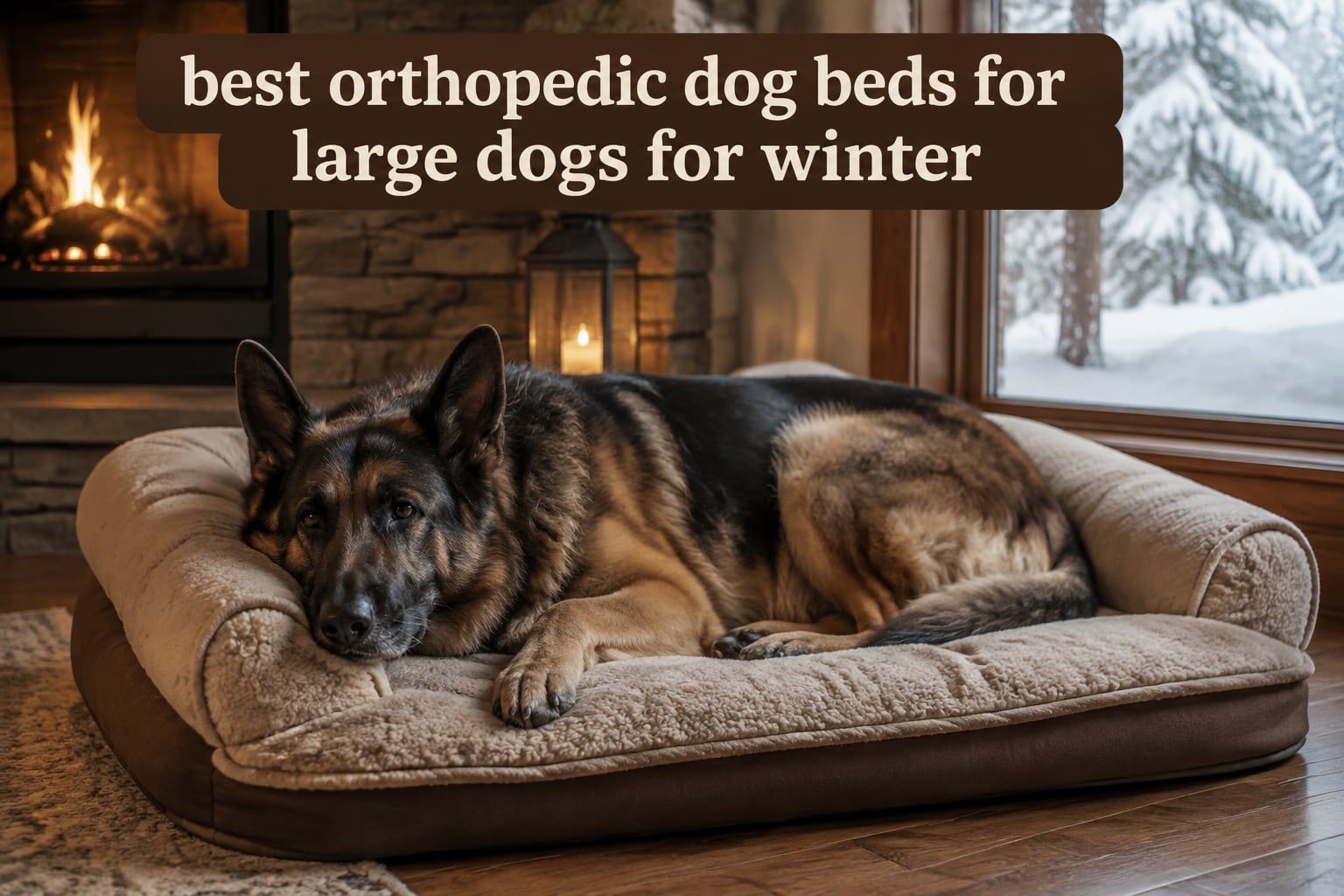 best orthopedic dog beds for large dogs for winter