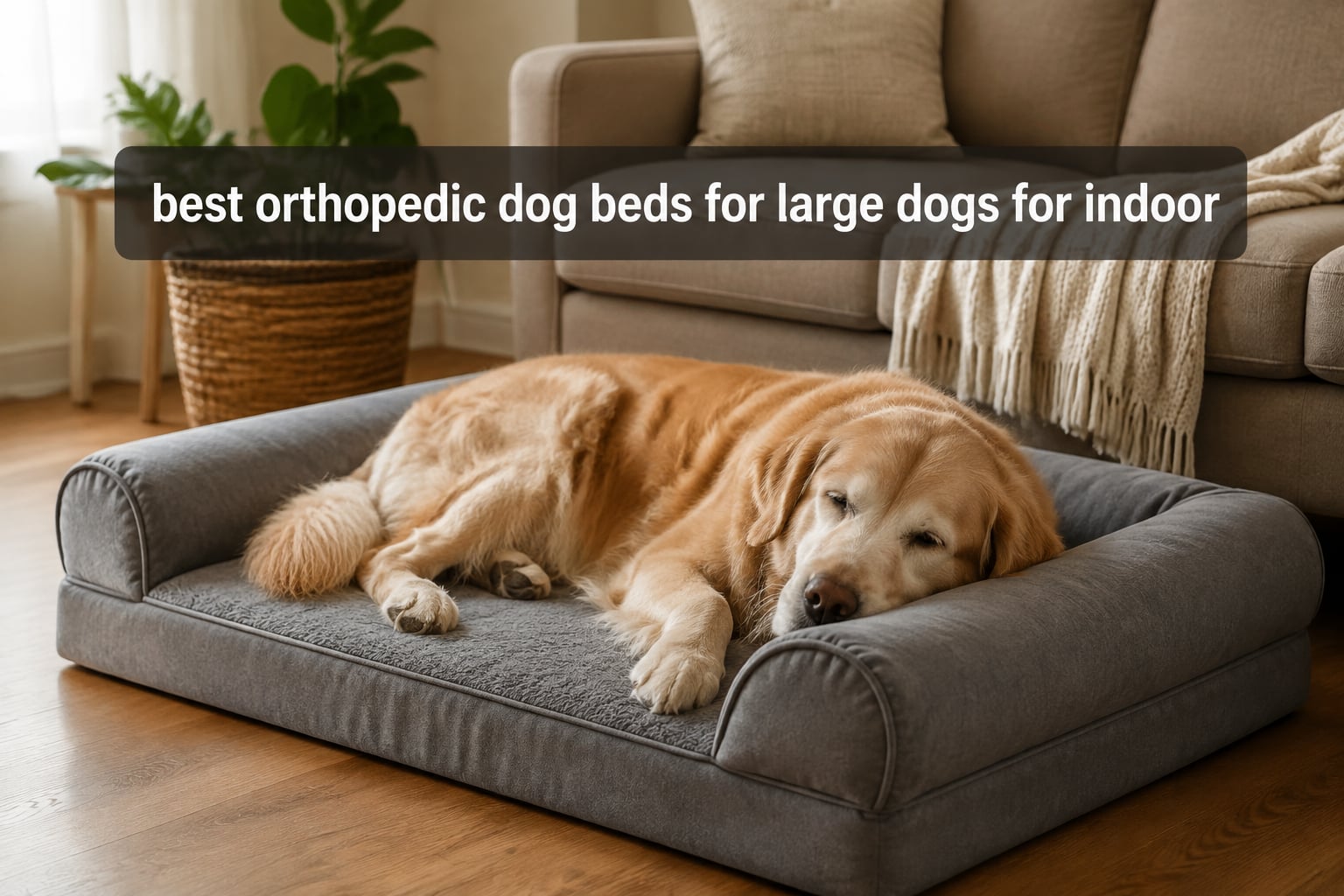 best orthopedic dog beds for large dogs for indoor