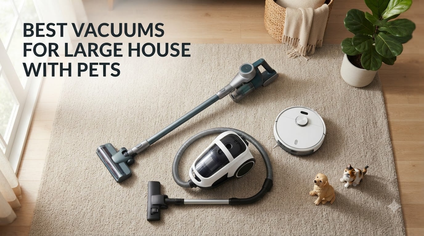 best vacuums for large house with pets