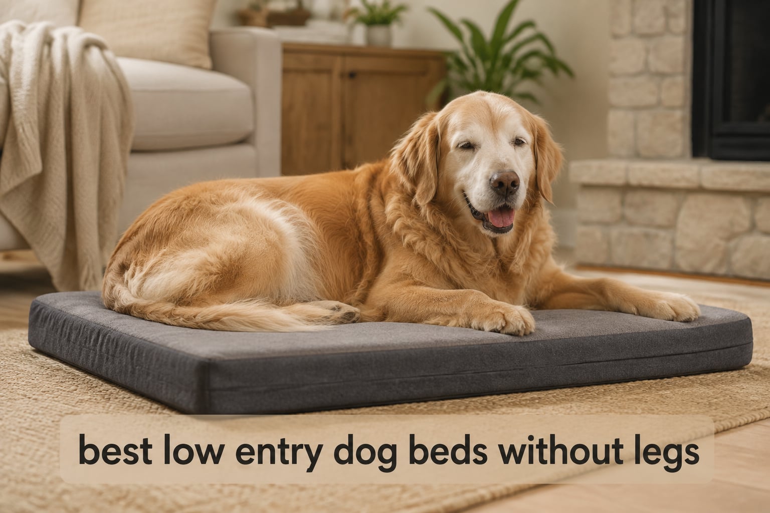 best low entry dog beds without legs