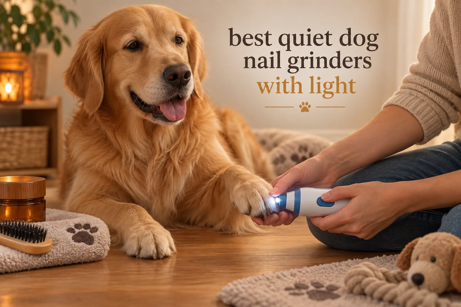 best quiet dog nail grinders with light