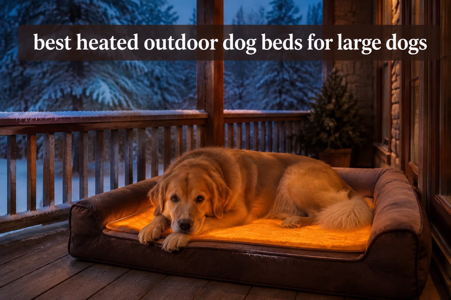 best heated outdoor dog beds for large dogs