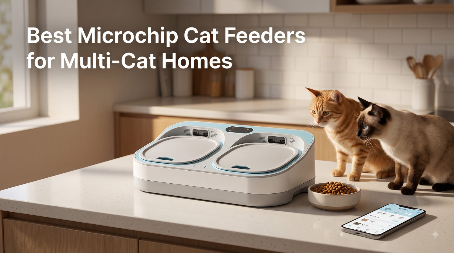 Best Microchip Cat Feeders for Multi-Cat Homes