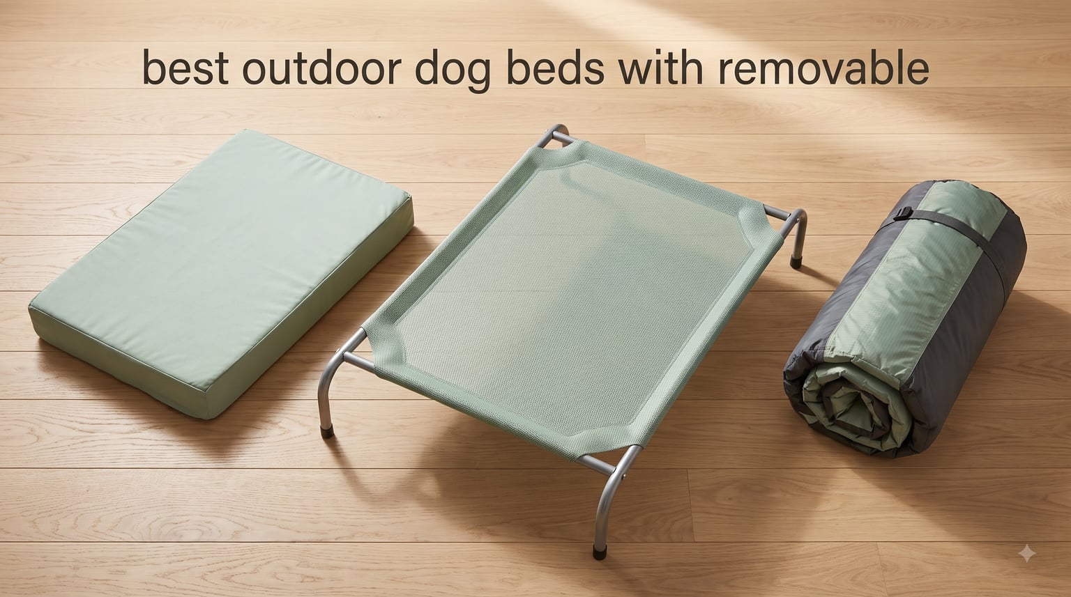 best outdoor dog beds with removable