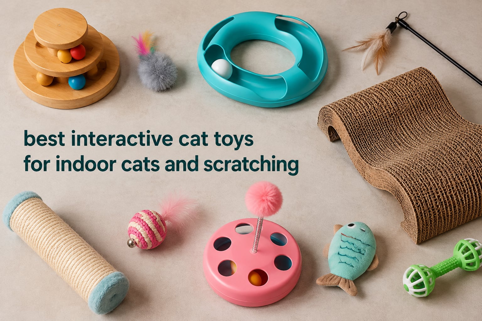 best interactive cat toys for indoor cats and scratching