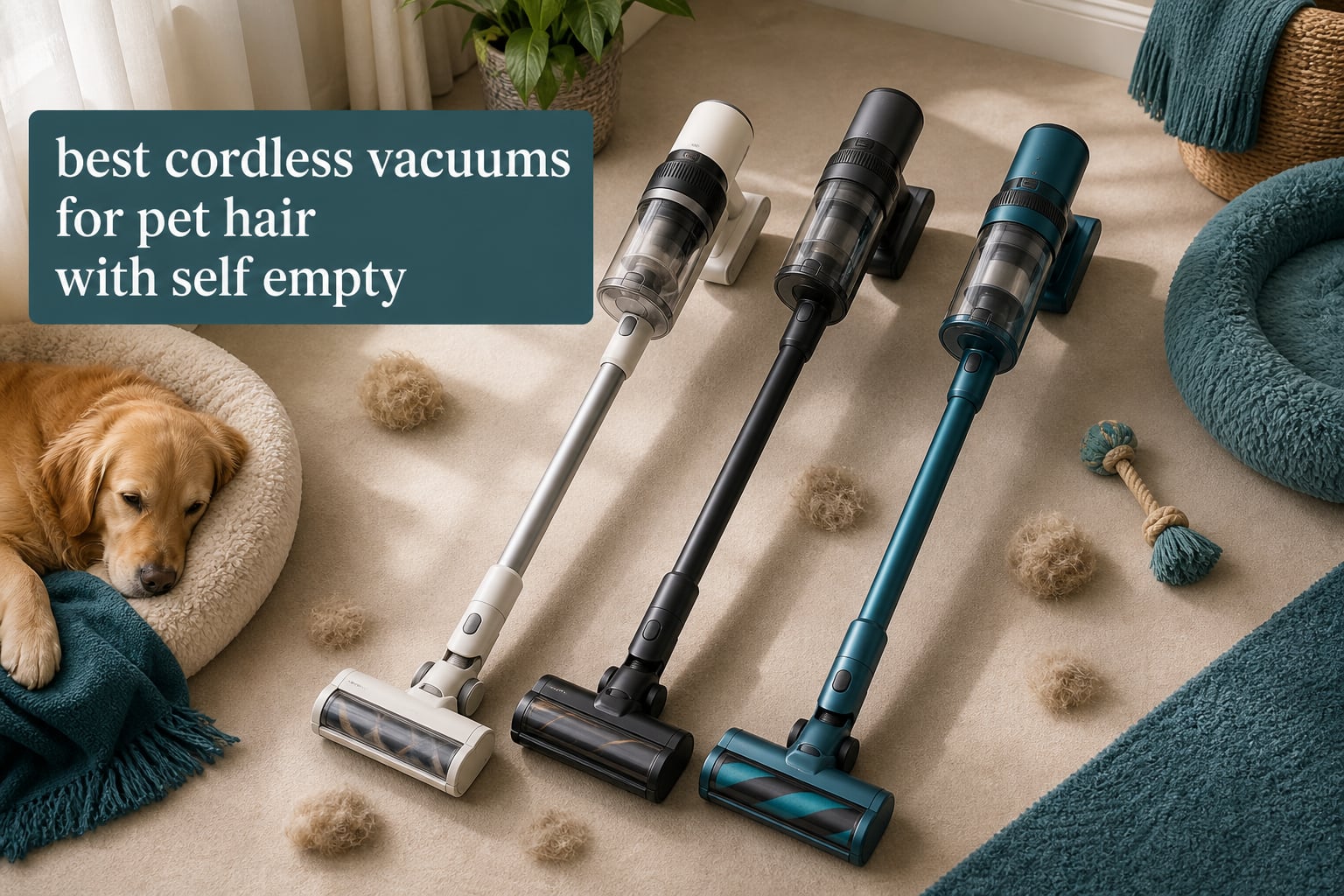 best cordless vacuums for pet hair with self empty