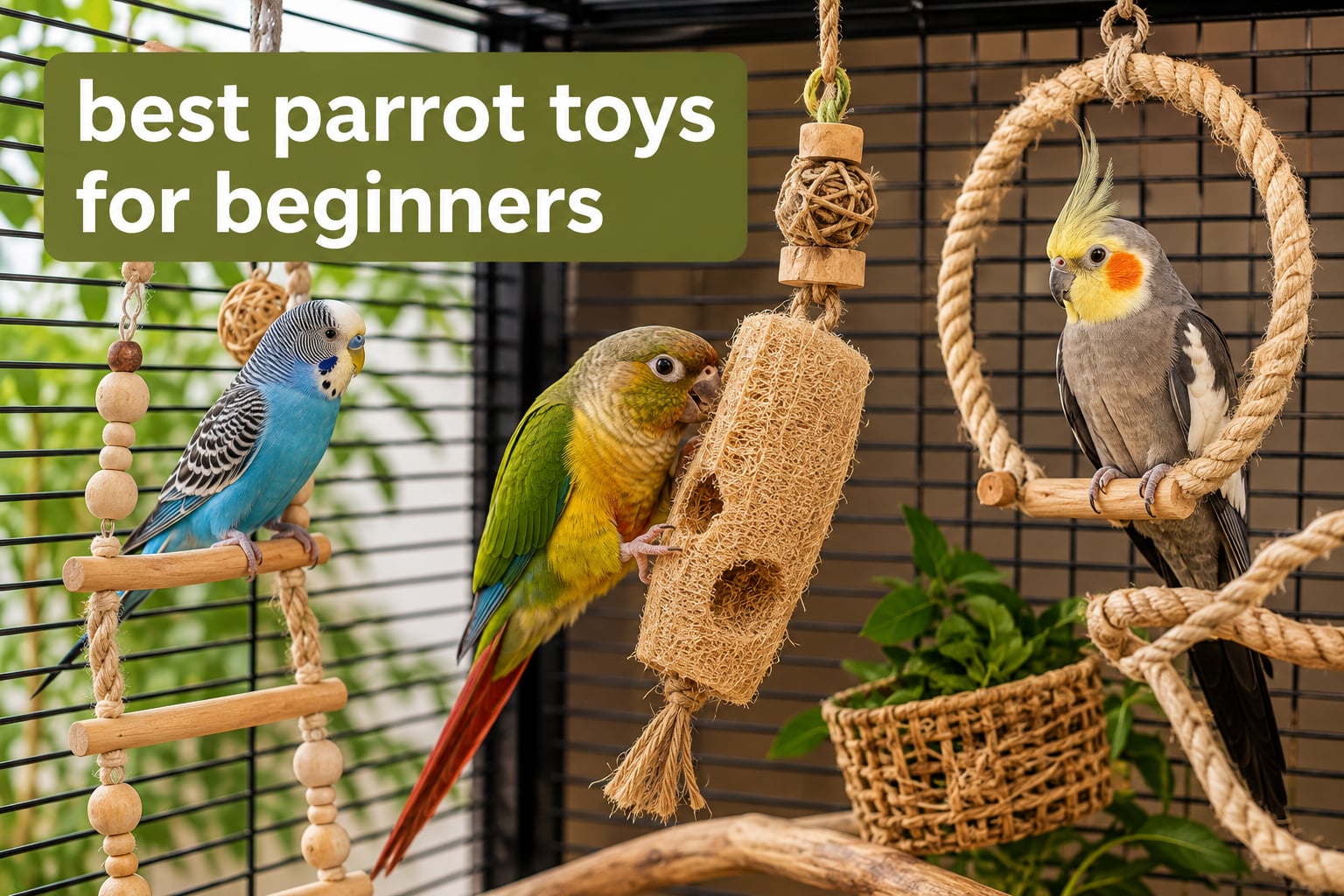 best parrot toys for beginners