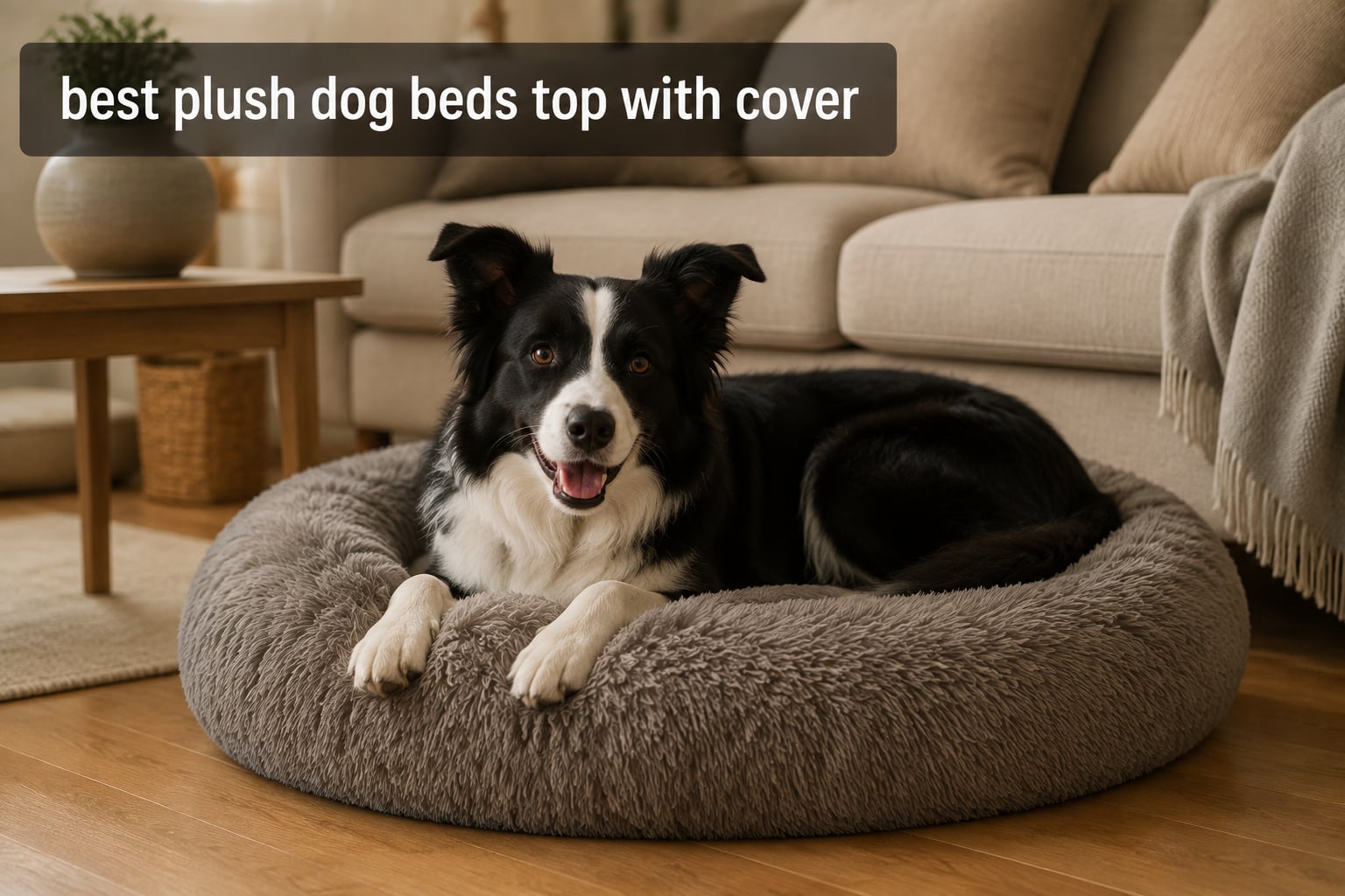 best plush dog beds top with cover