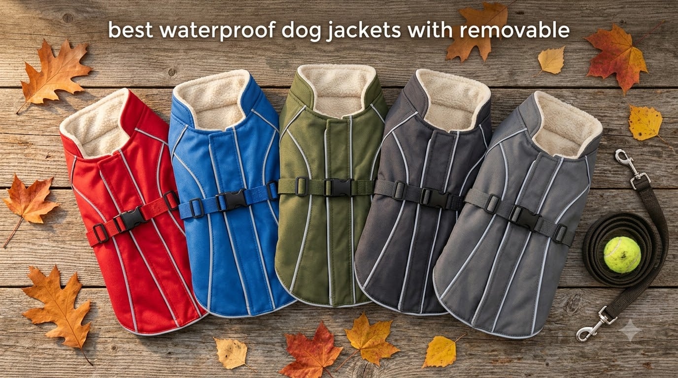 best waterproof dog jackets with removable