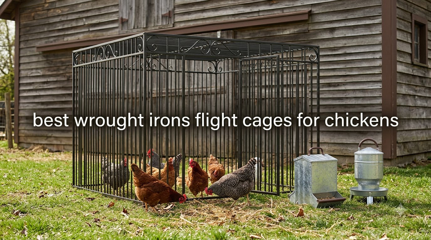 best wrought irons flight cages for chickens