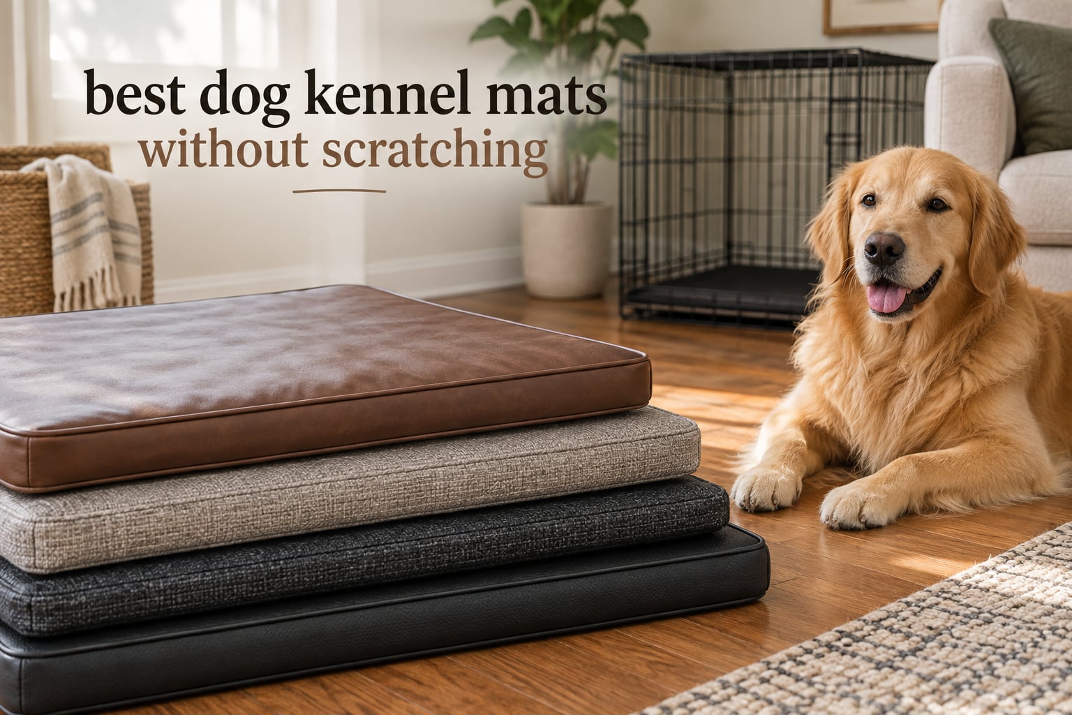 best dog kennel mats without scratching