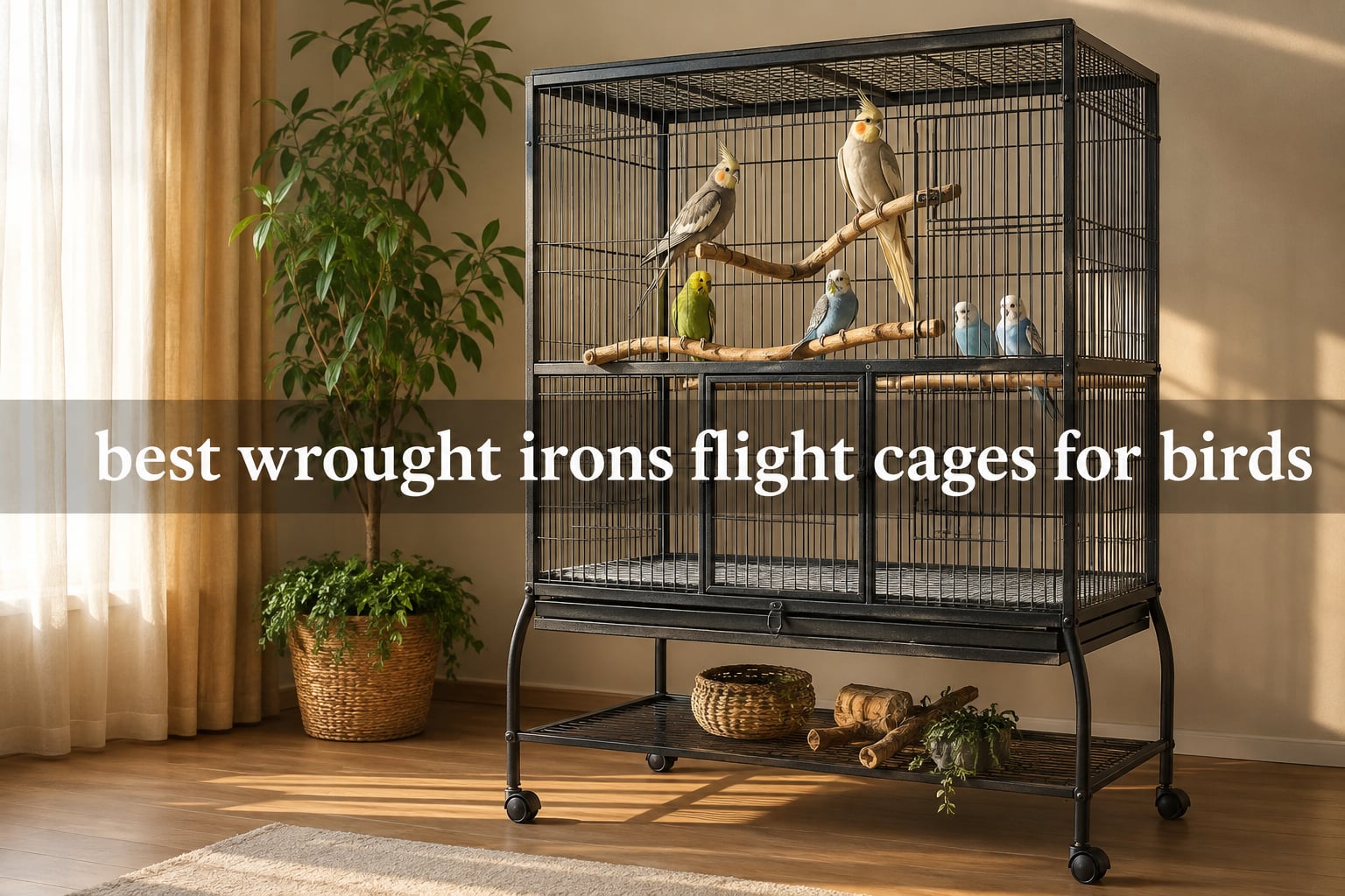 best wrought irons flight cages for birds