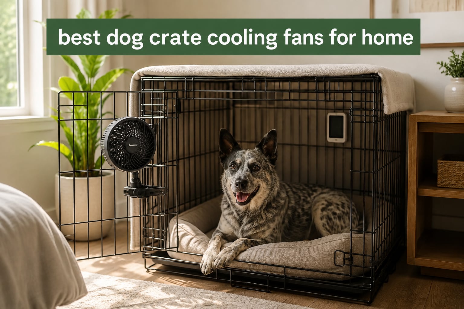 best dog crate cooling fans for home