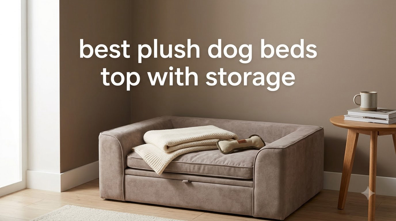 best plush dog beds top with storage