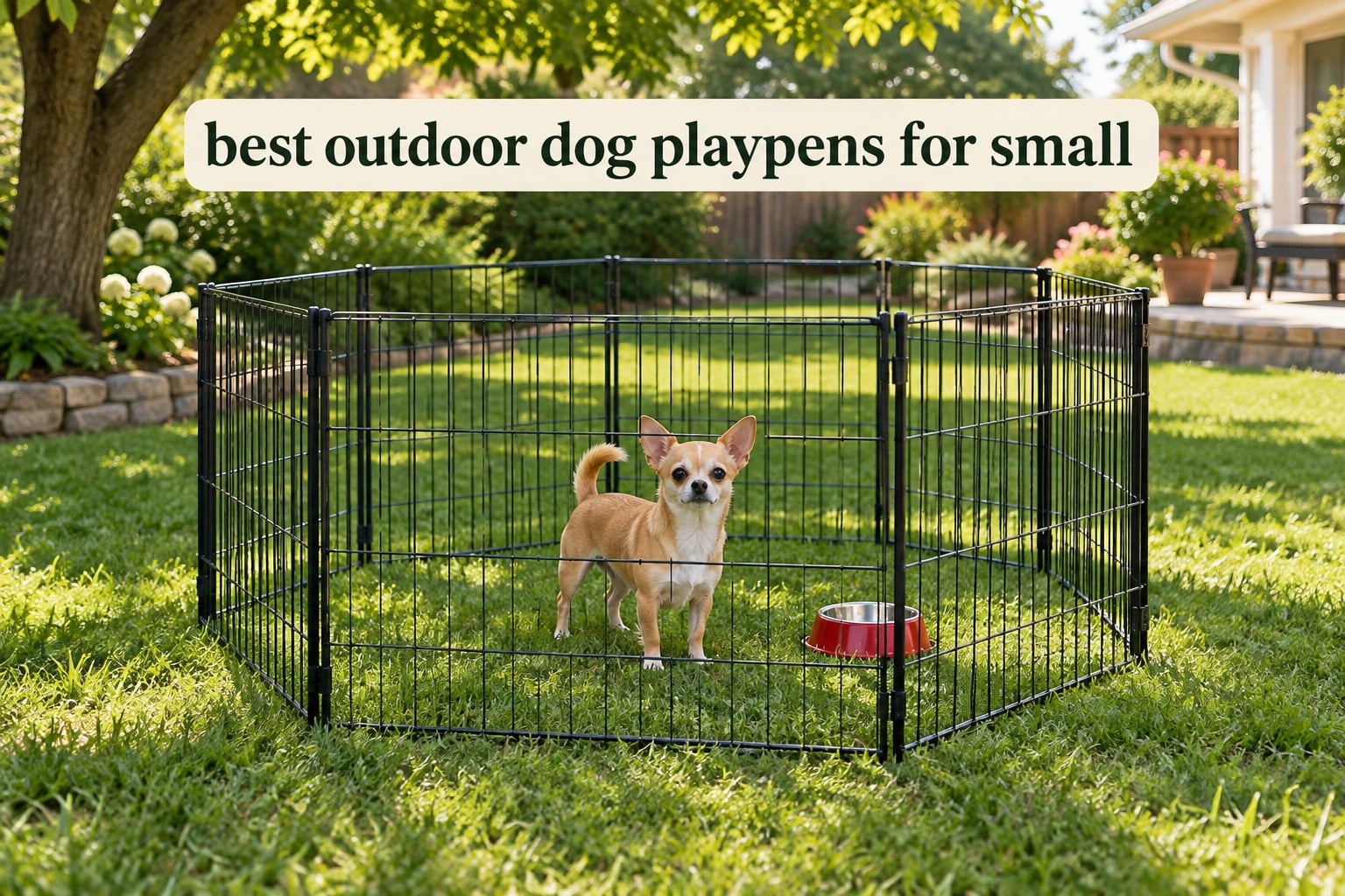 best outdoor dog playpens for small