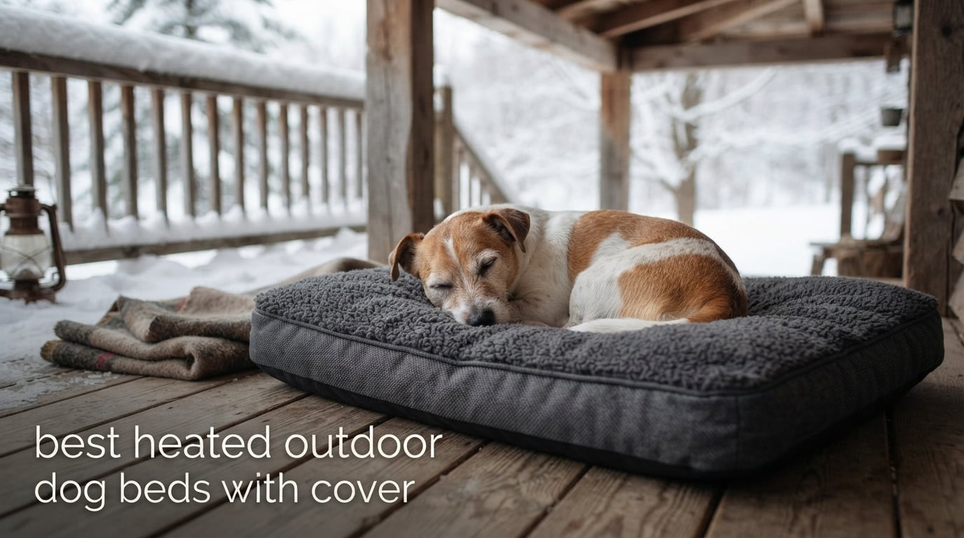 best heated outdoor dog beds with cover