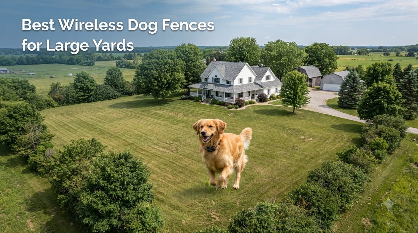 Best Wireless Dog Fences for Large Yards