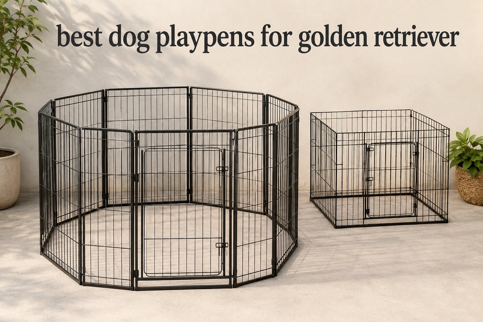 best dog playpens for golden retriever